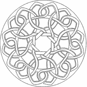 Circular Mandala Design coloring page