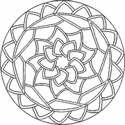 Circular Mandala Design coloring page