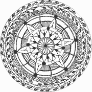 Intricate Mandala Design coloring page