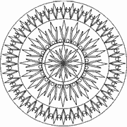 Intricate Geometric Mandala Design coloring page