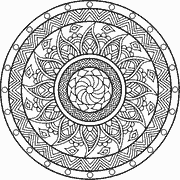 Intricate Mandala Design coloring page