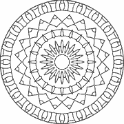 Mandala Design coloring page