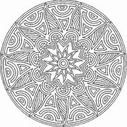 Intricate Mandala Design coloring page