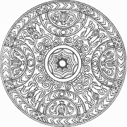 Intricate Circular Mandala Design coloring page
