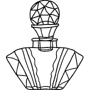 A black and white drawing of a piece of jewelry. Coloring Page icon objects_113