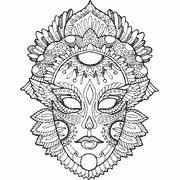 Masks Coloring Pages | Coloring Book Pro Collection