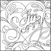 Friends for Life Coloring Page - Free Printable - messages 454