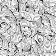 A black and white picture of a wavy pattern | patterns_137 | Patterns ...