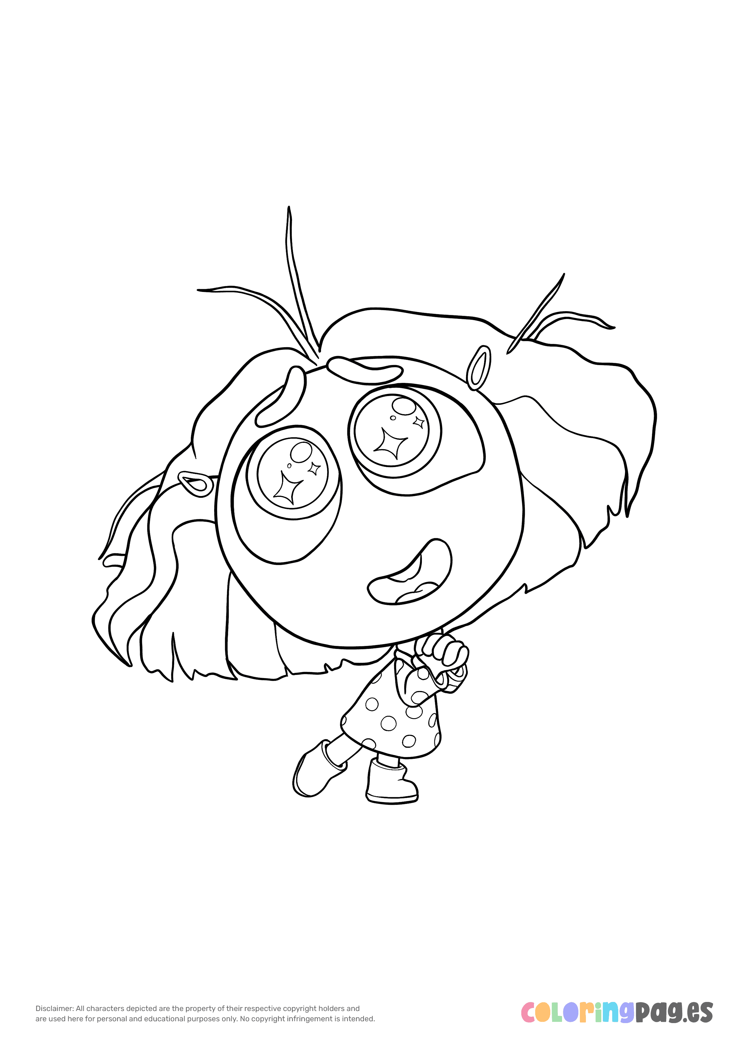 Inside Out 2 - Envy coloring page