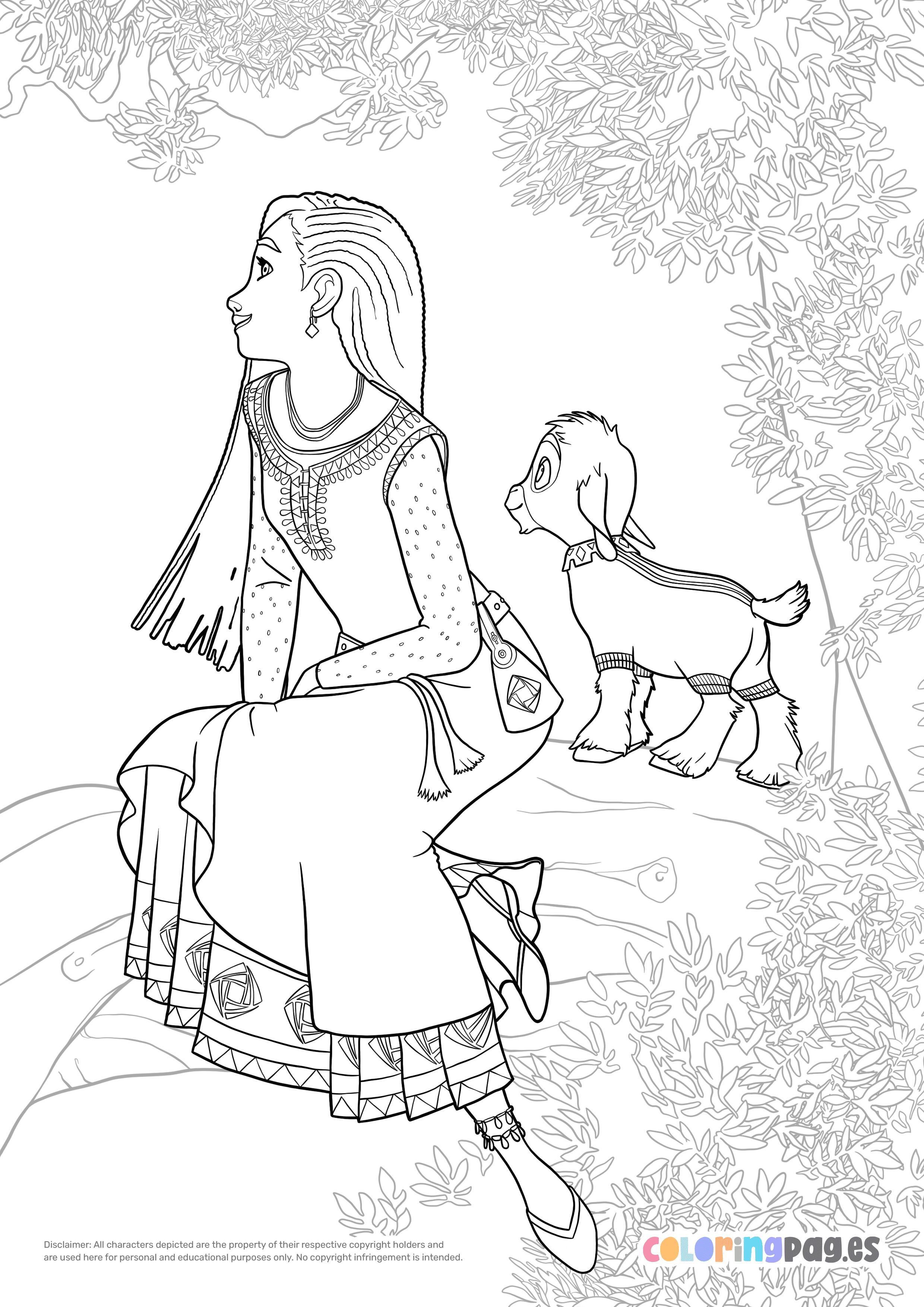 Wish coloring page