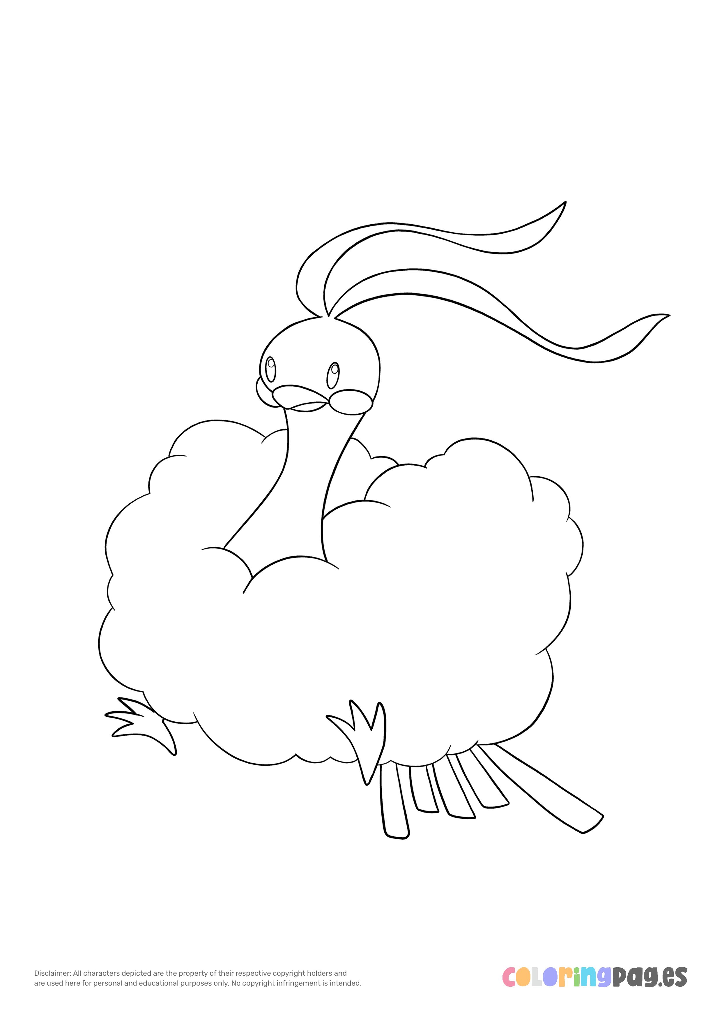 Pokémon - Altaria coloring page