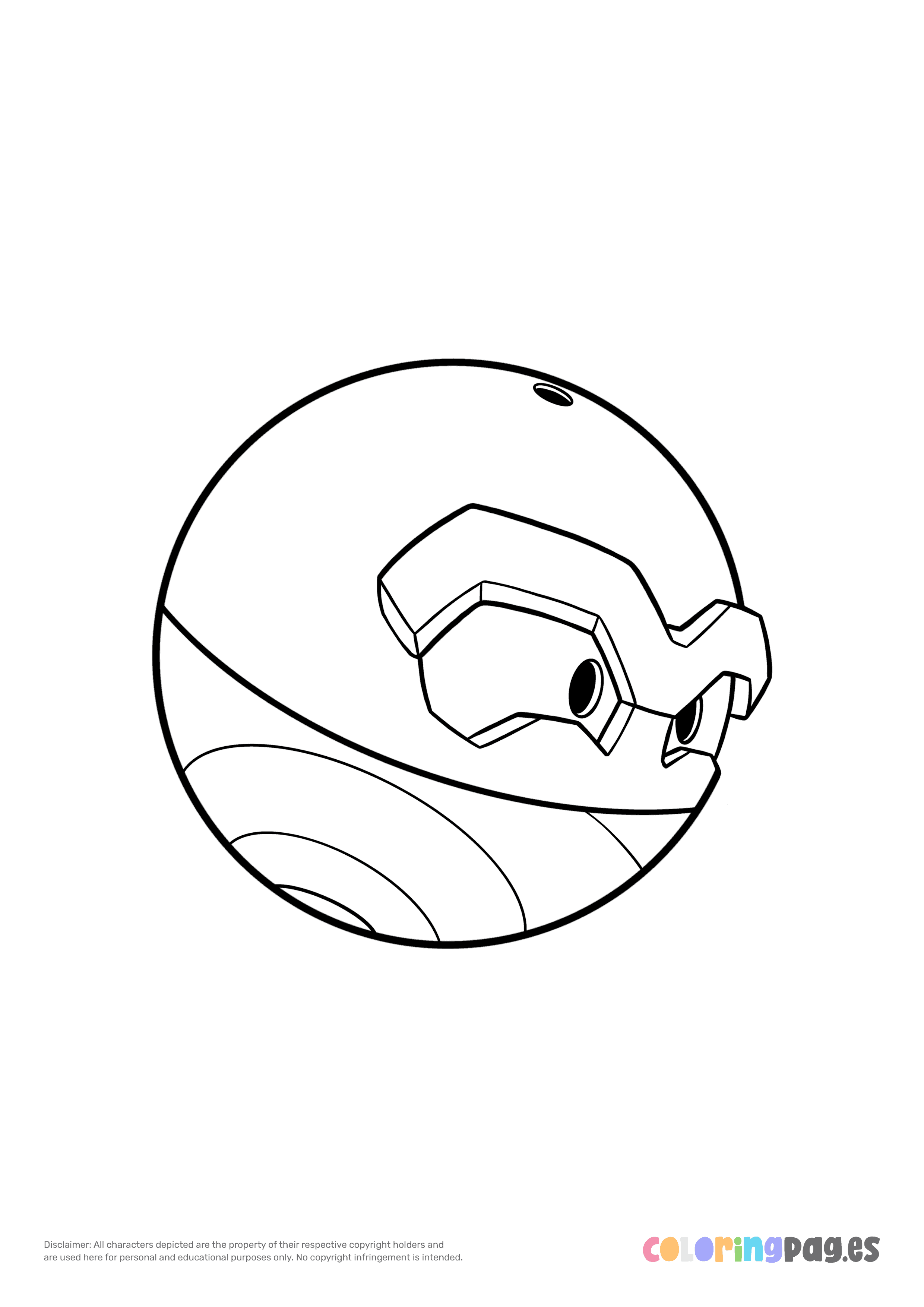 Pokémon Hisuian Voltorb coloring page