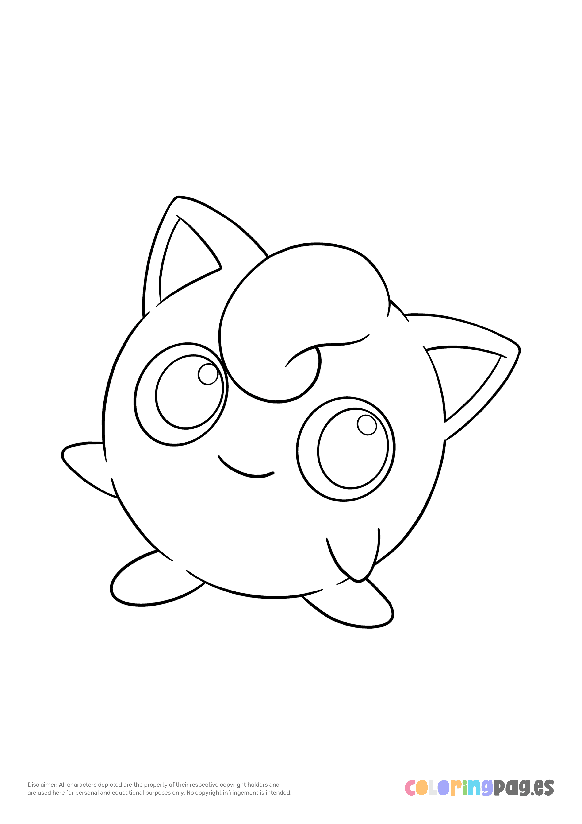 Pokémon Jigglypuff coloring page