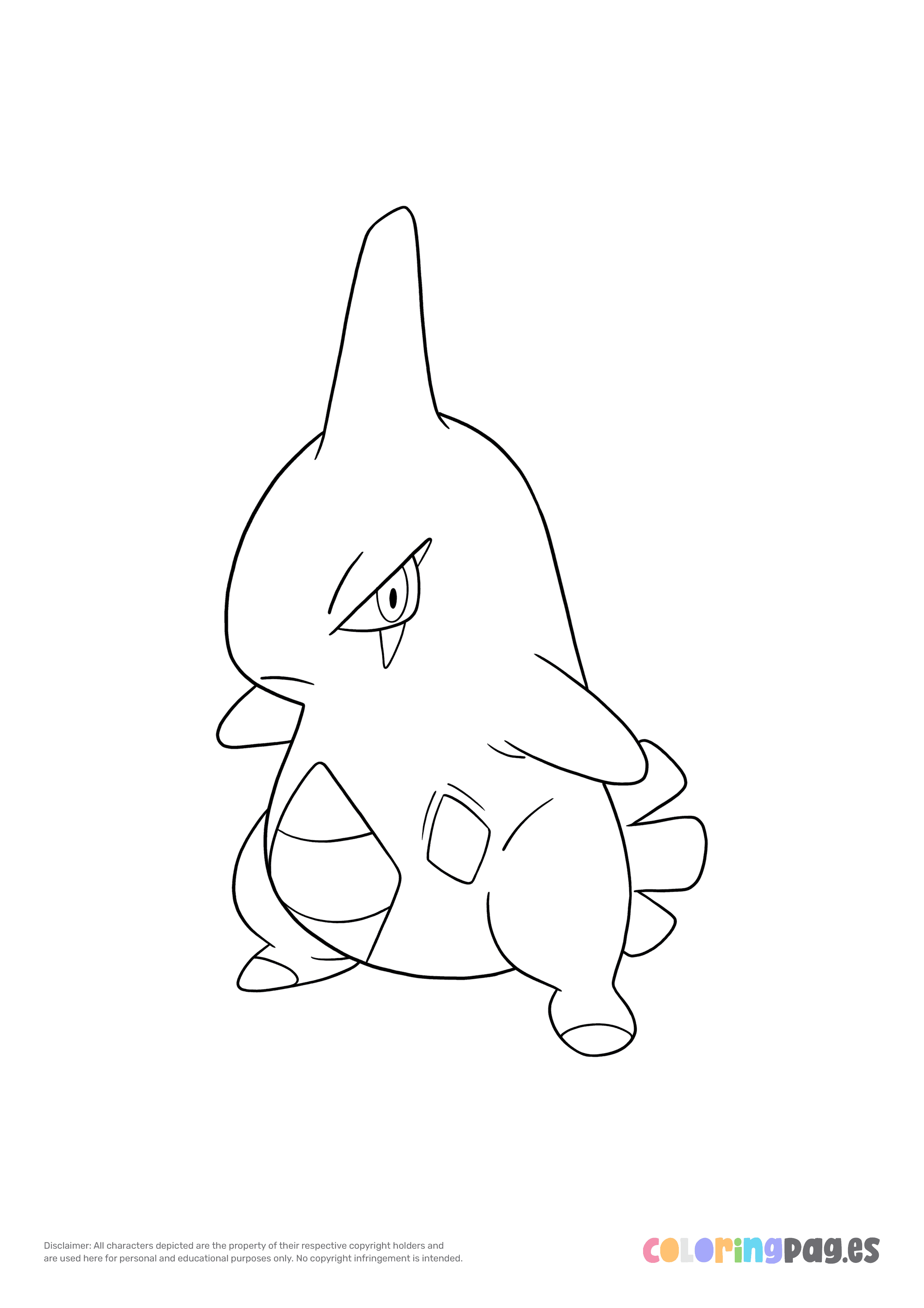 Pokémon Larvitar coloring page