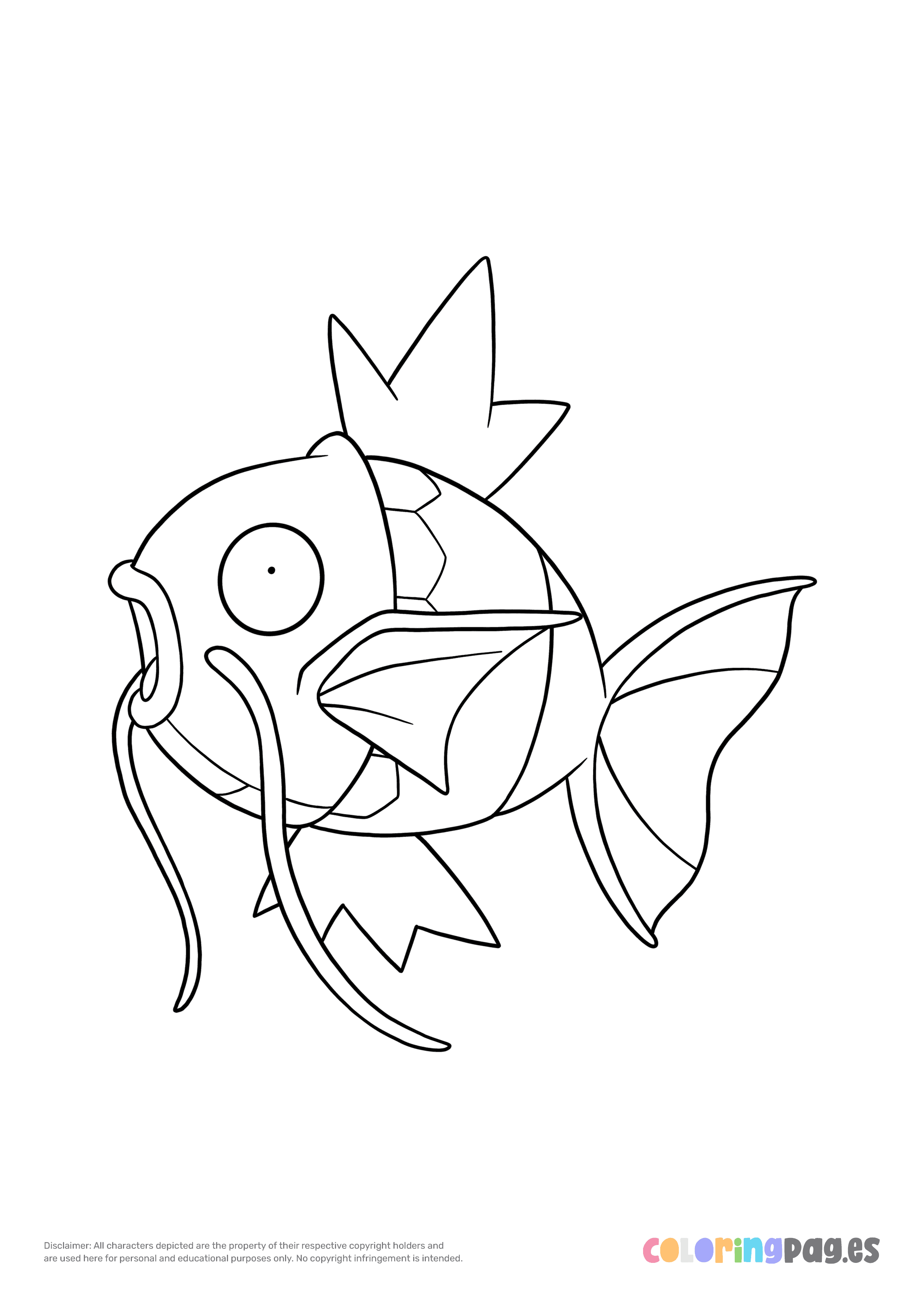 Pokémon Magikarp coloring page