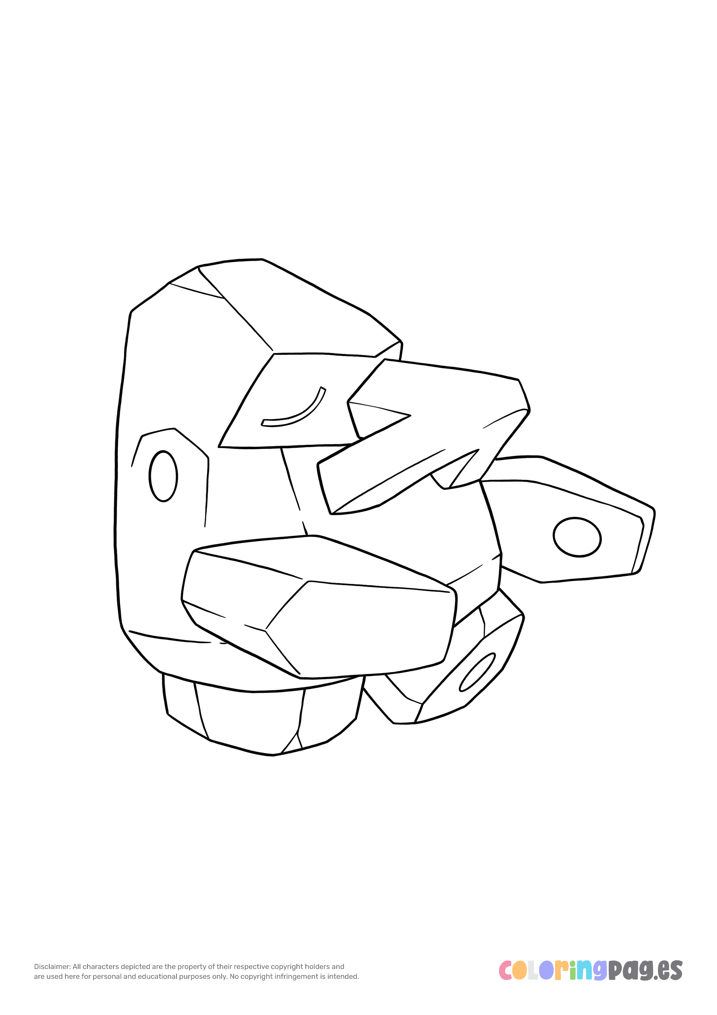 Pokémon Nosepass coloring page