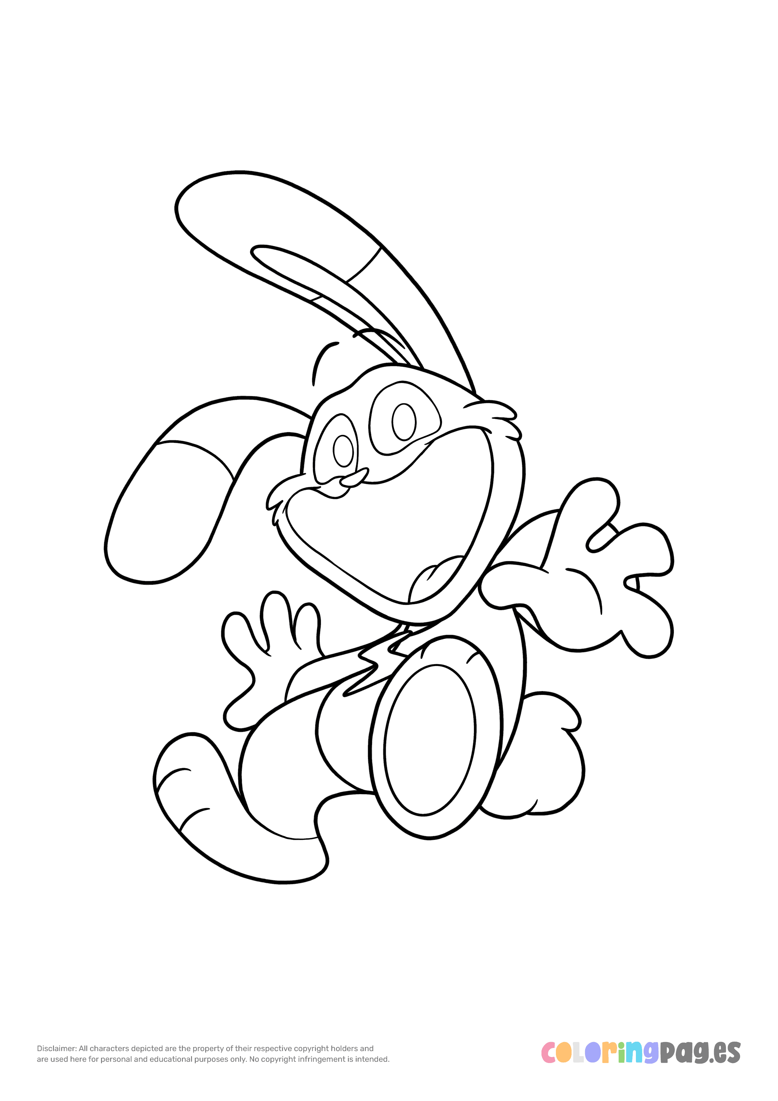 Poppy Playtime - Smiling Critters Hoppy Hopscotch coloring page