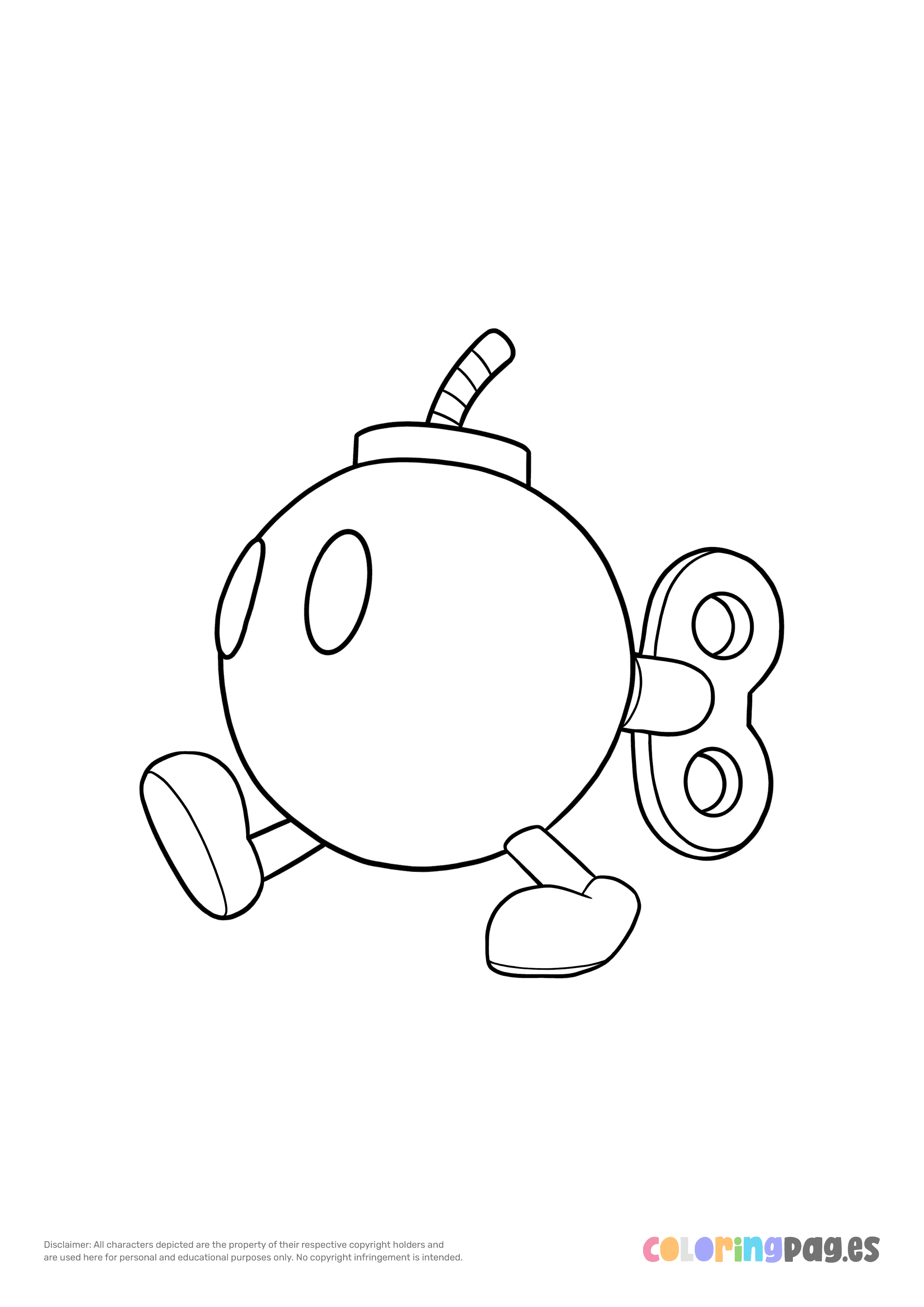 Bop-Omb coloring page