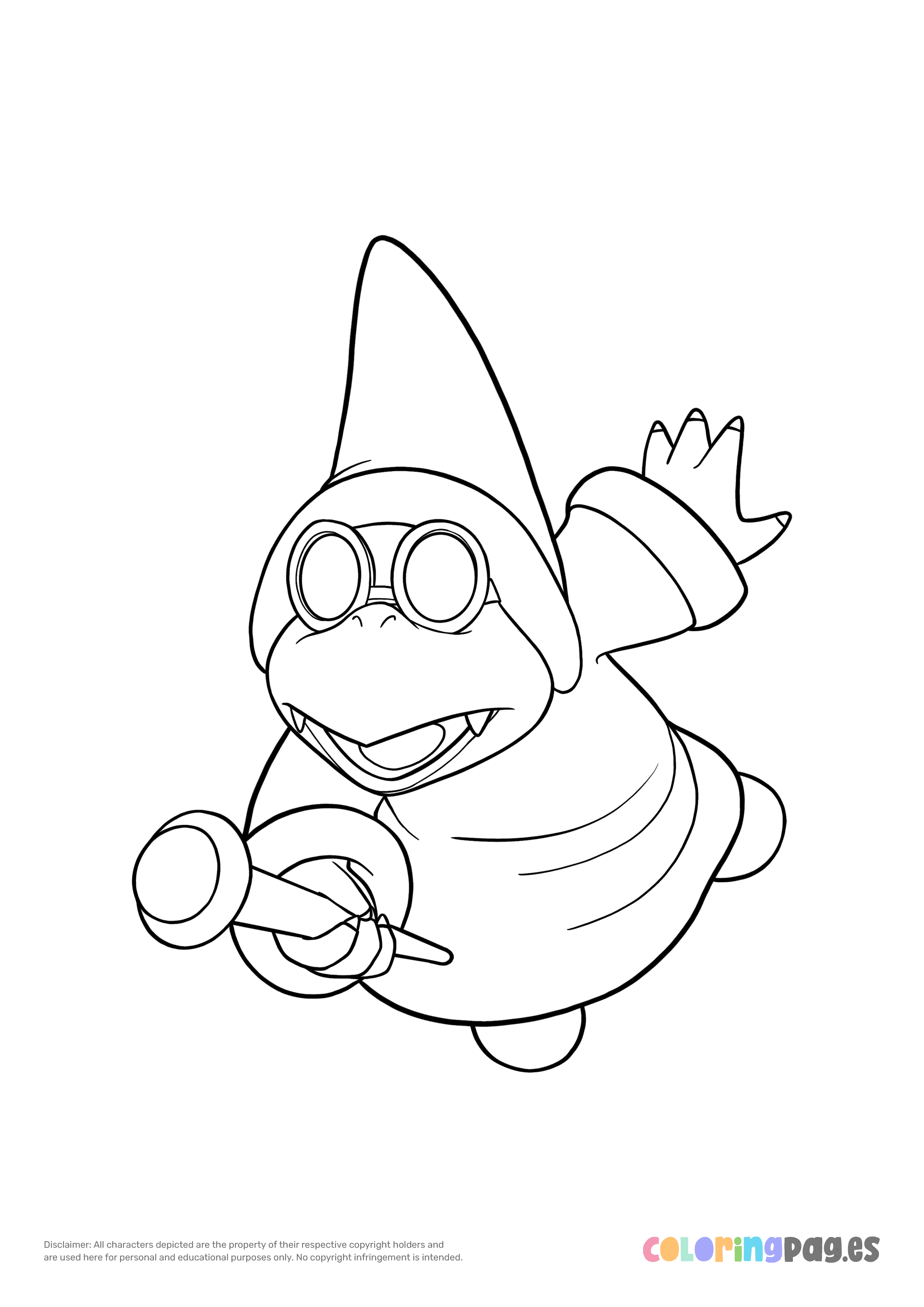 Magikoopa coloring page