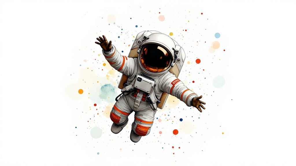 Blast Off with a Free Astronaut Coloring Page