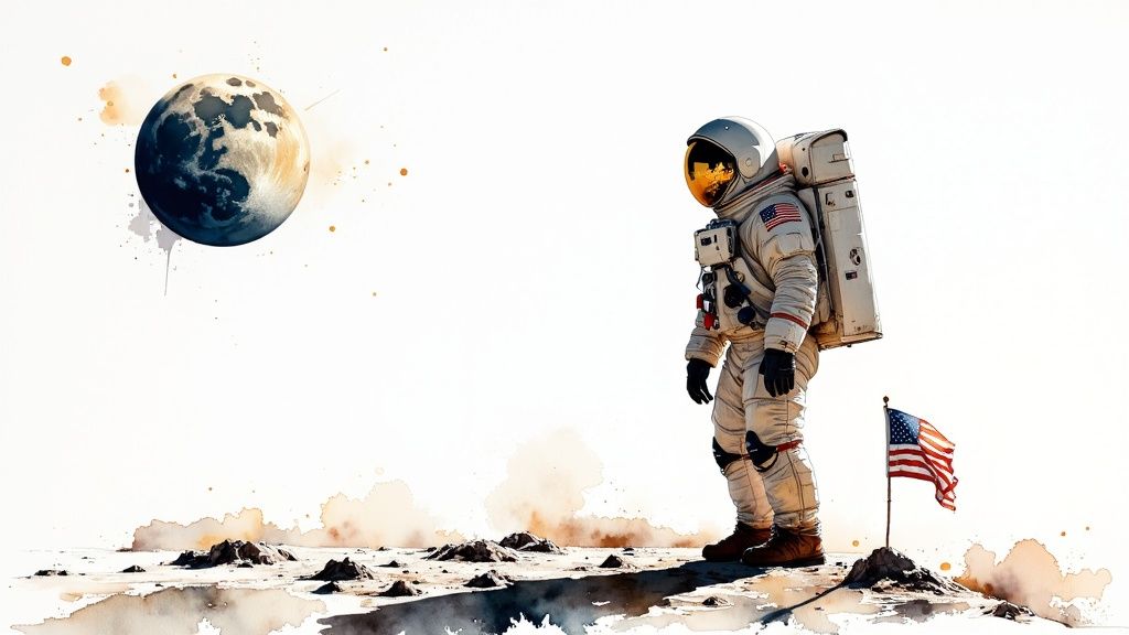 Astronaut on the Moon