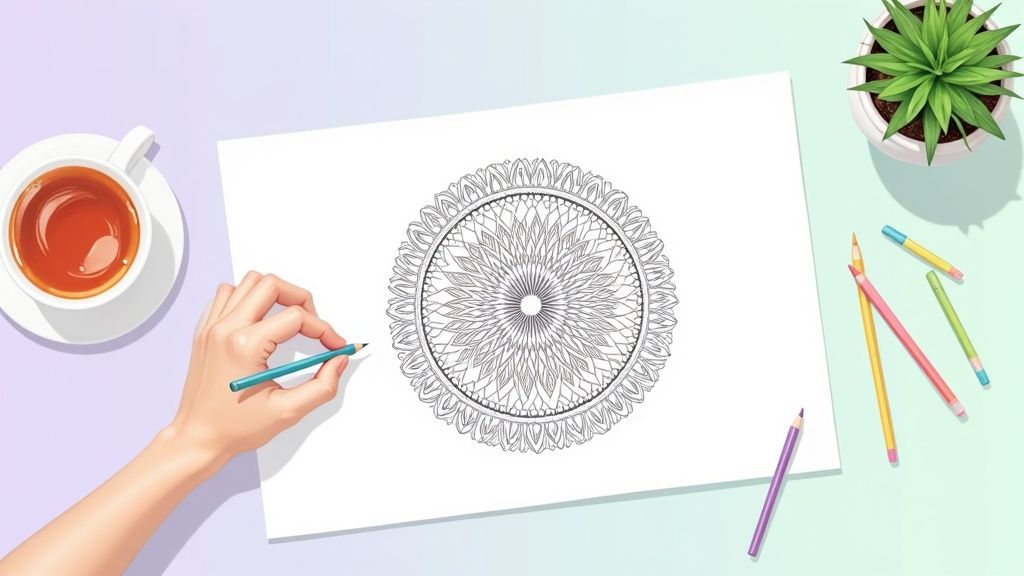 Top Calming Coloring Pages for Adults to Relax in 2025