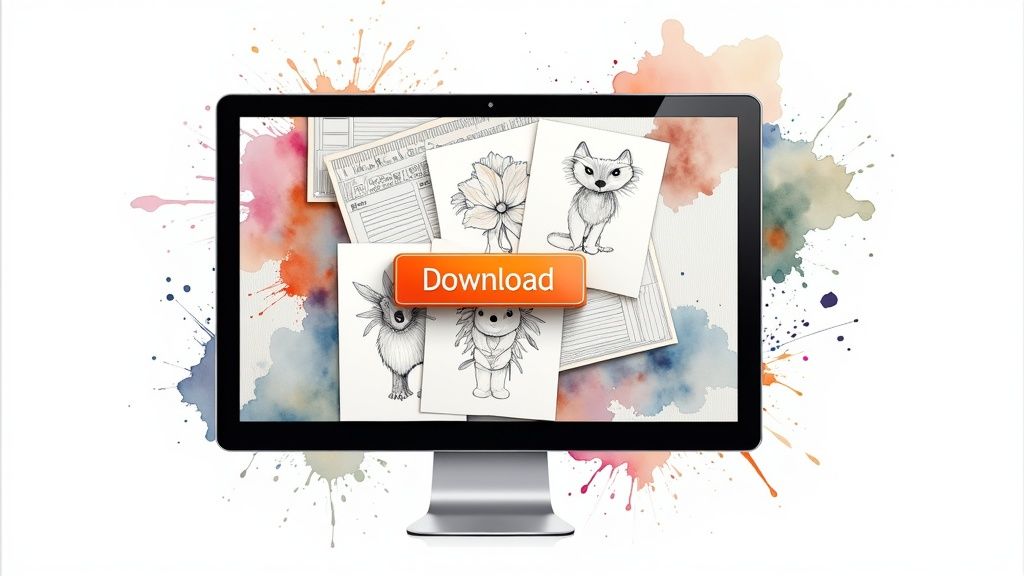 Designing Coloring Pages