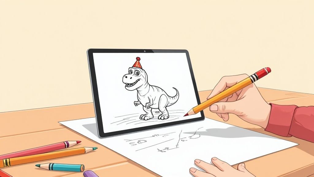AI Custom Coloring Pages Your Kids Will Love