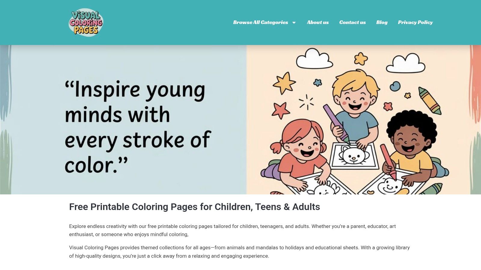Visual Coloring Pages