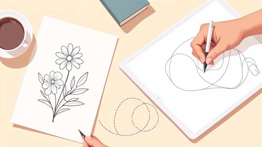 How to Make Coloring Pages From Scratch