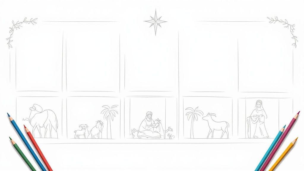 7 Best Manger Scene Coloring Pages for Festive Fun (2025)