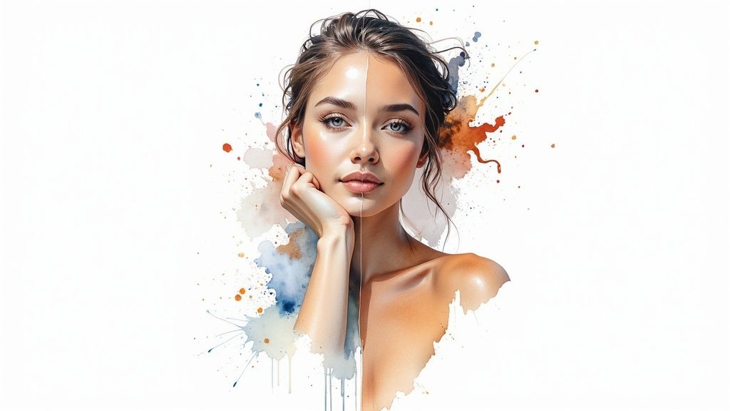 Transform Photo to Coloring Book Art