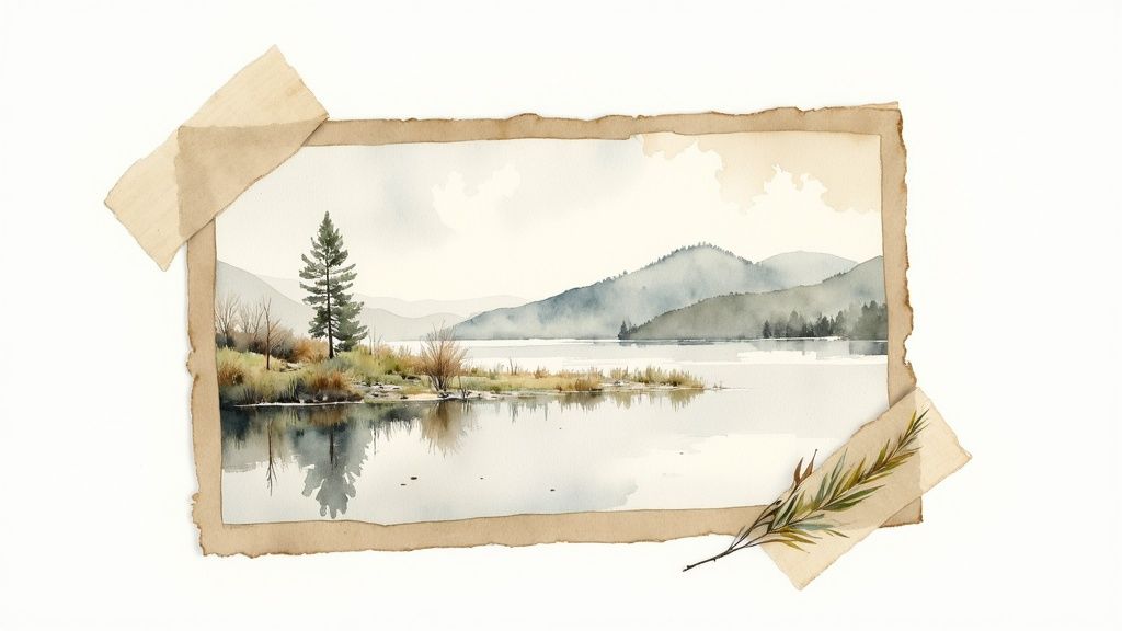 Watercolor Postcard Paintings