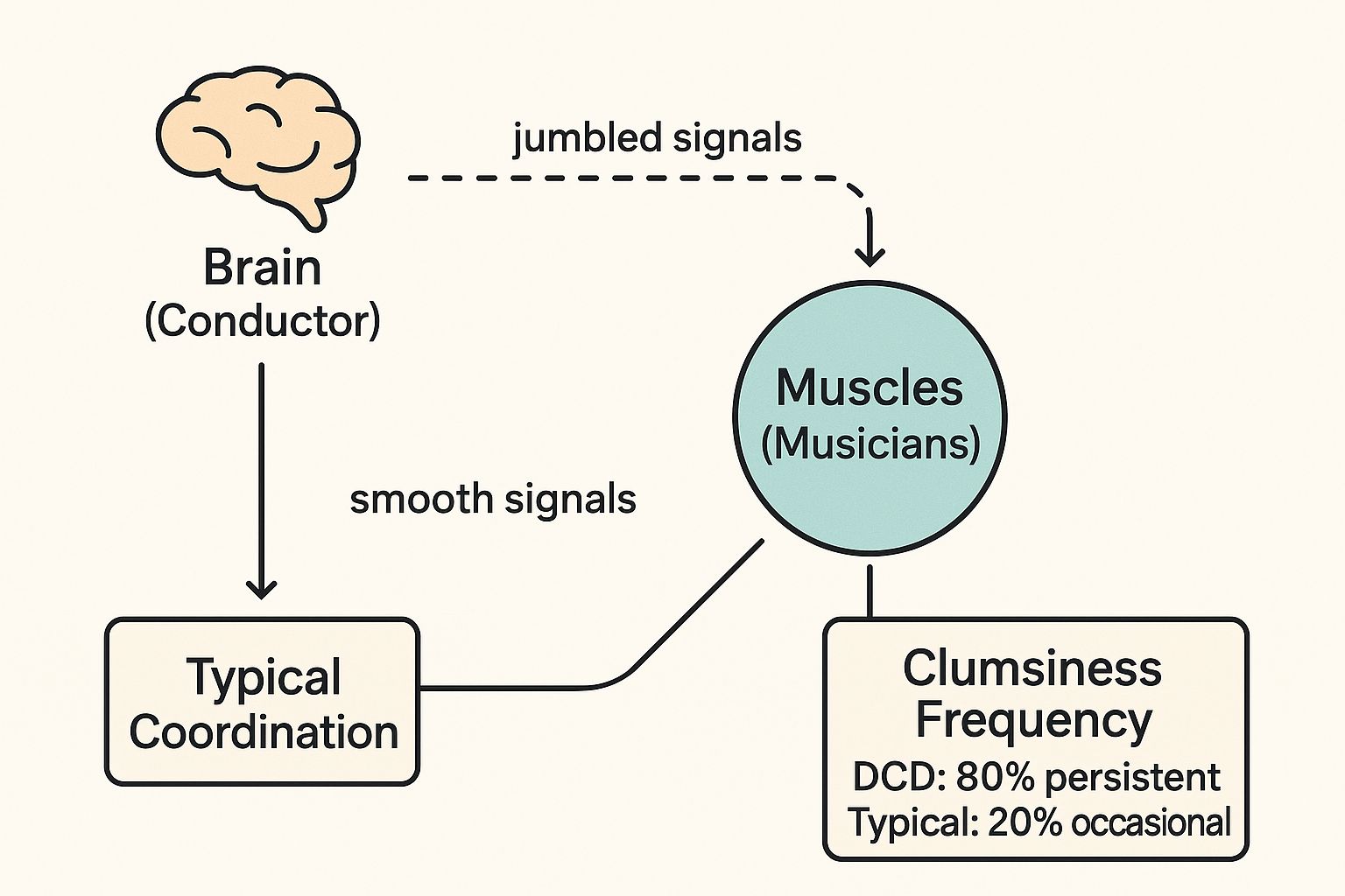 Infographic about what is developmental coordination disorder