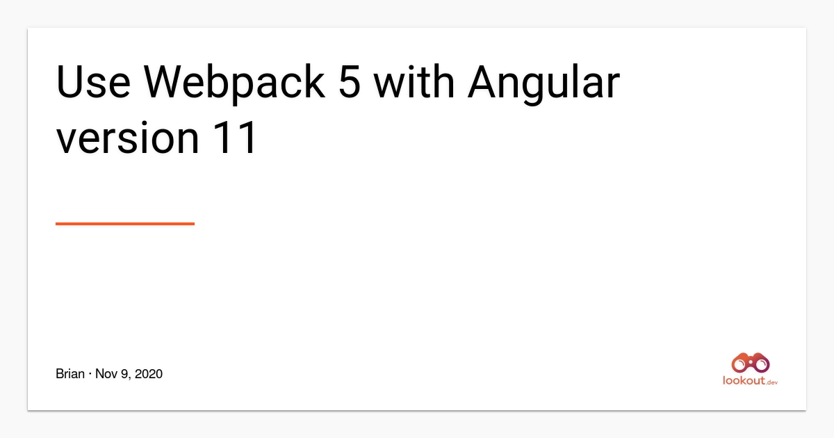 Angular 12 Webpack 5 Example