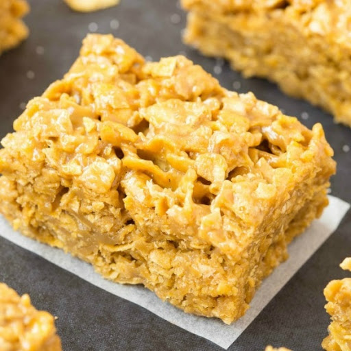 Cornflake Peanut Butter Crunch Bars