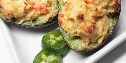 Chicken Stuffed Baked Avocados