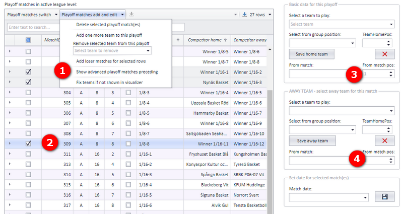Correcting the home and away team data of a preceding match