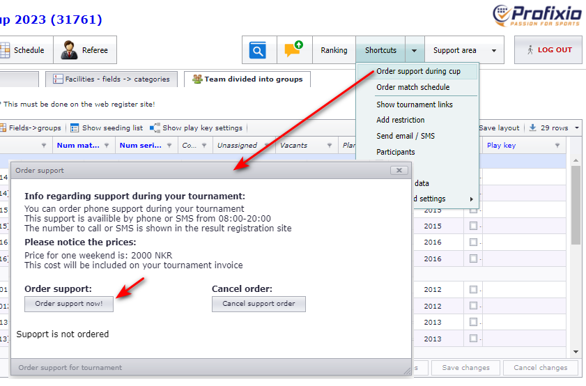 Ordering support inside the Scheduler