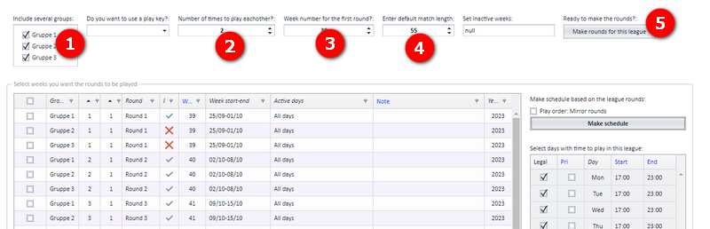 Making the ordinary round robin matches for custom playtype 1