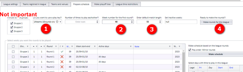 Making the extra cross play matches for custom playtype 1