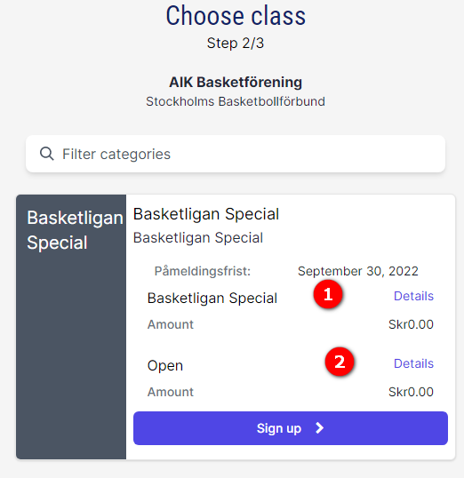 A new level in the registration popup