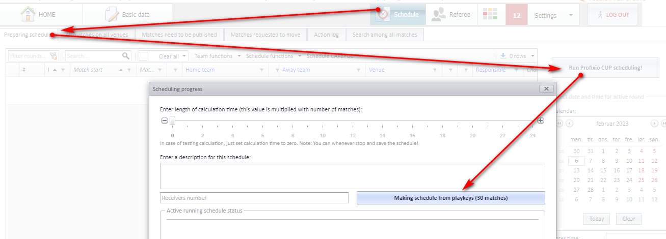 Include this match in CUP checkbox