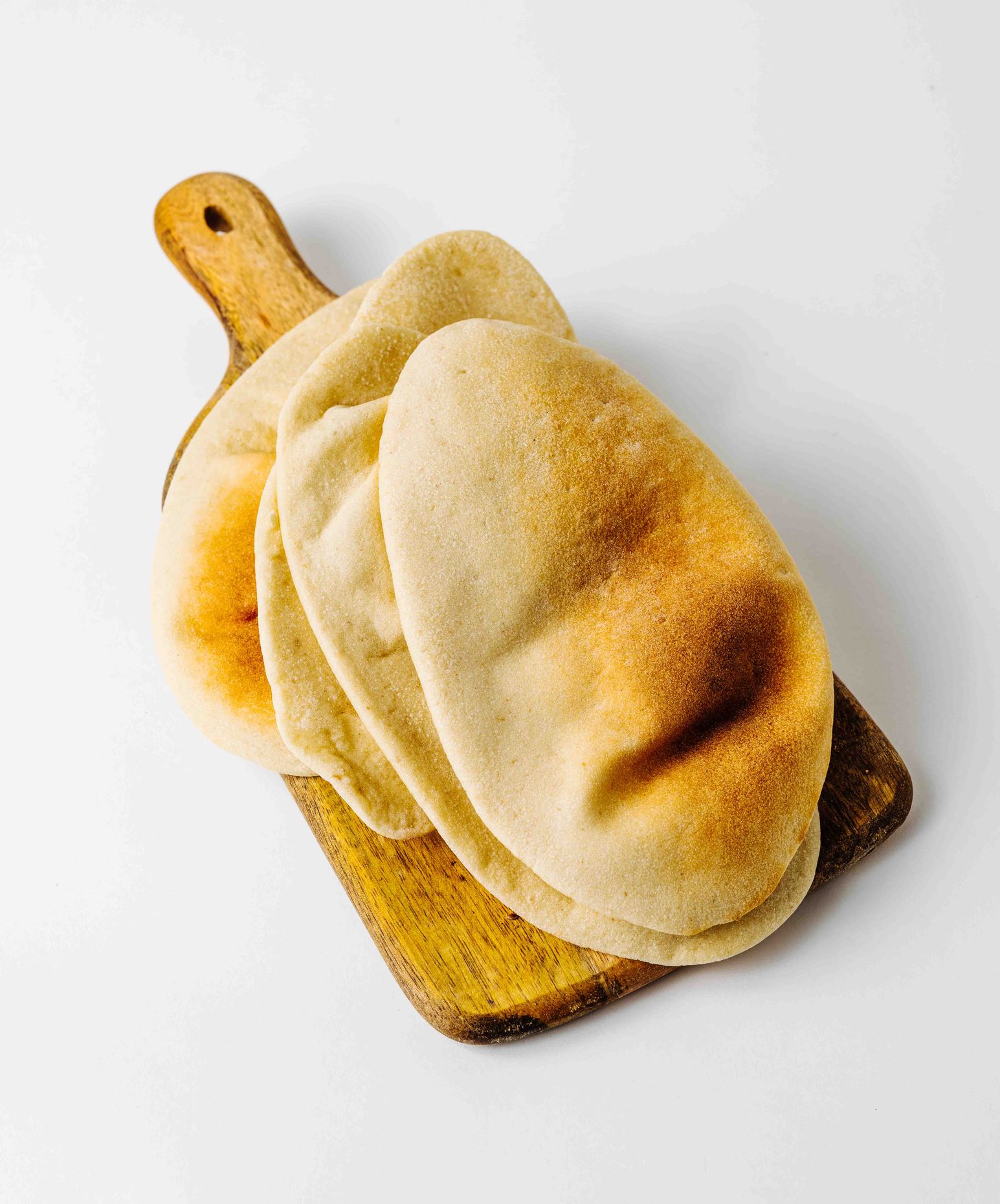 White Oval Pita Bread