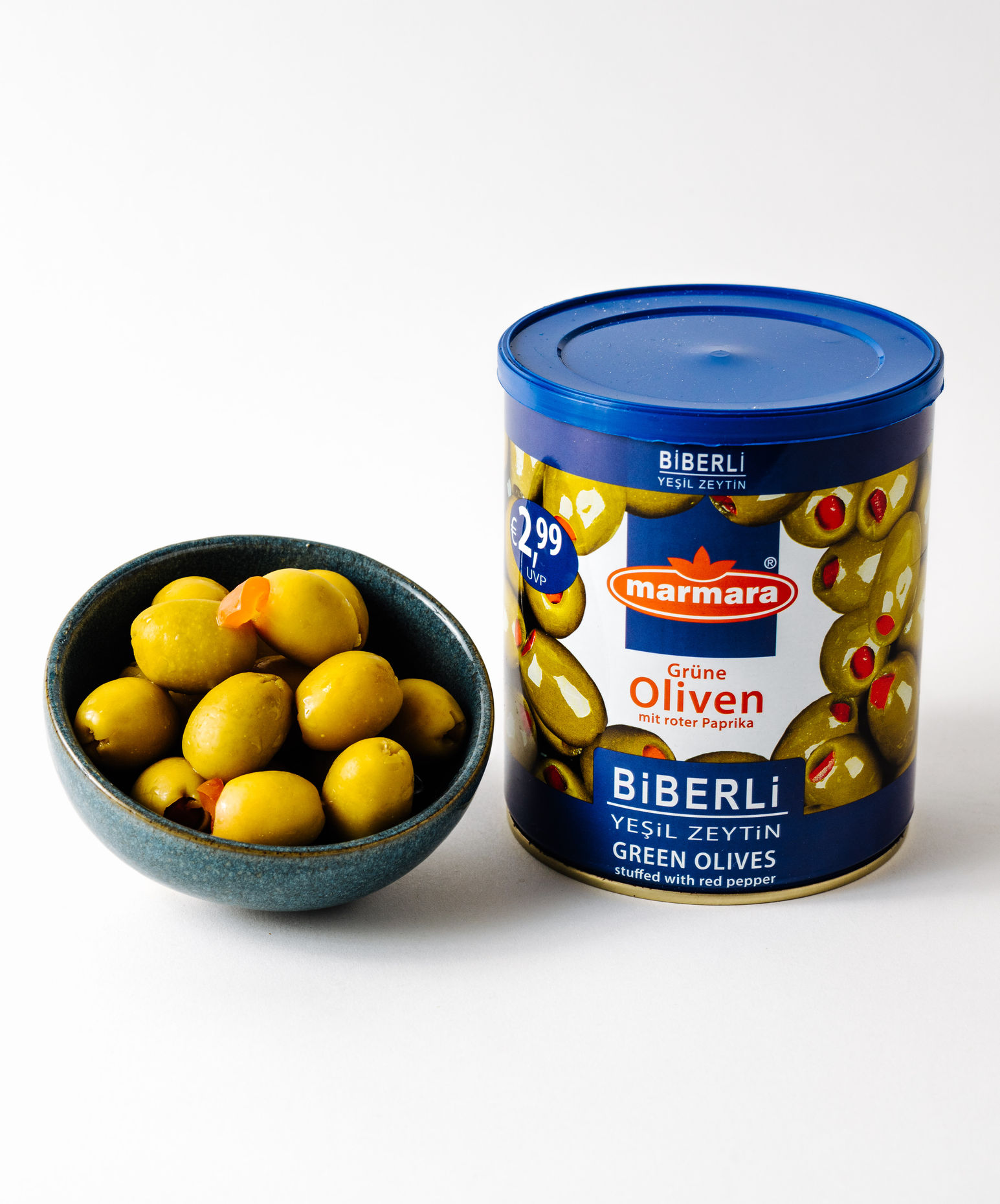 Marmara Green Olives with Paprika