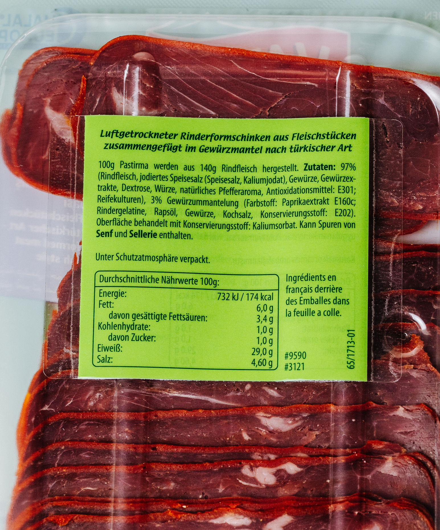 Yayla Pastrami Scheiben