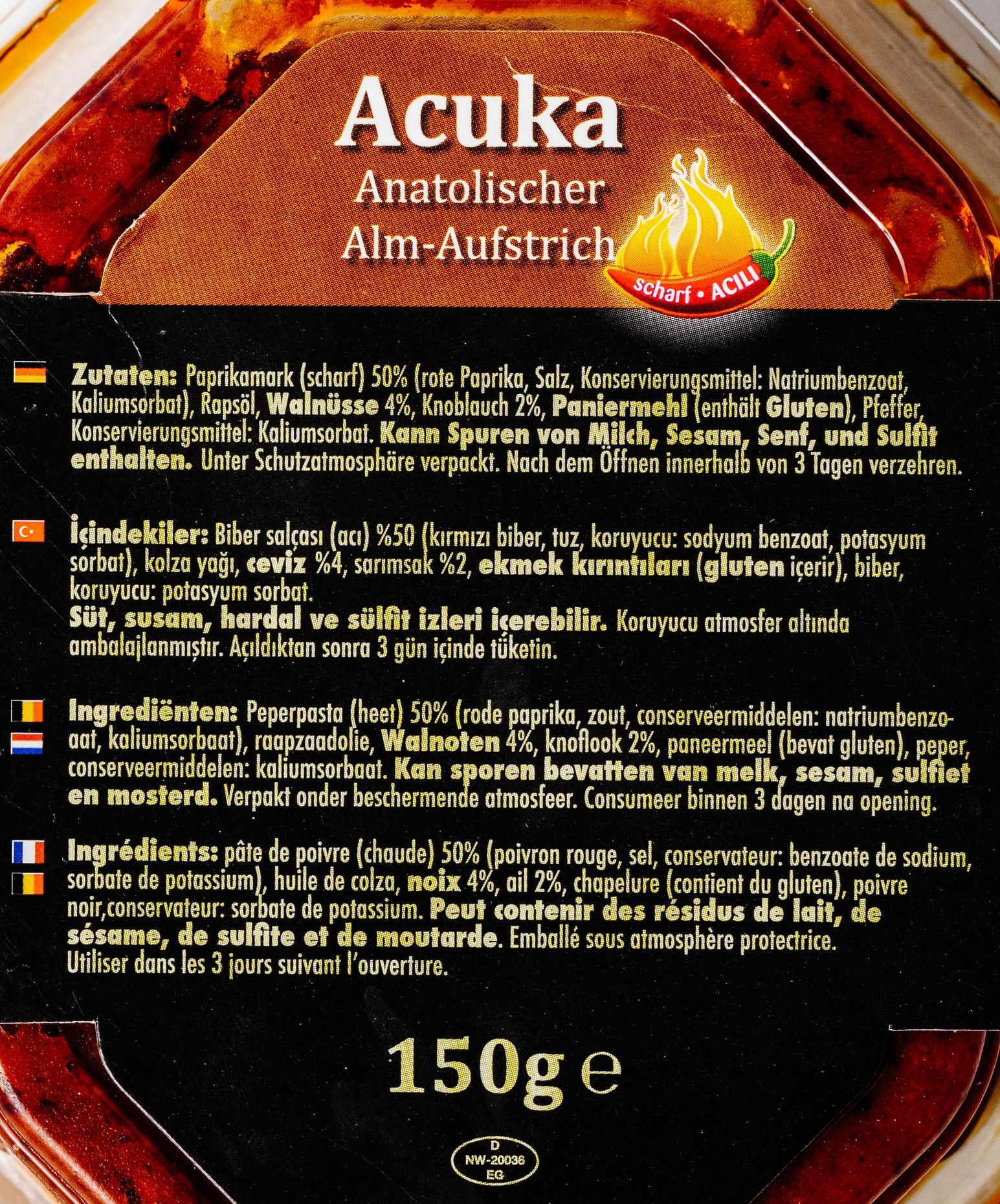 Memleket Spicy Acuka Paste