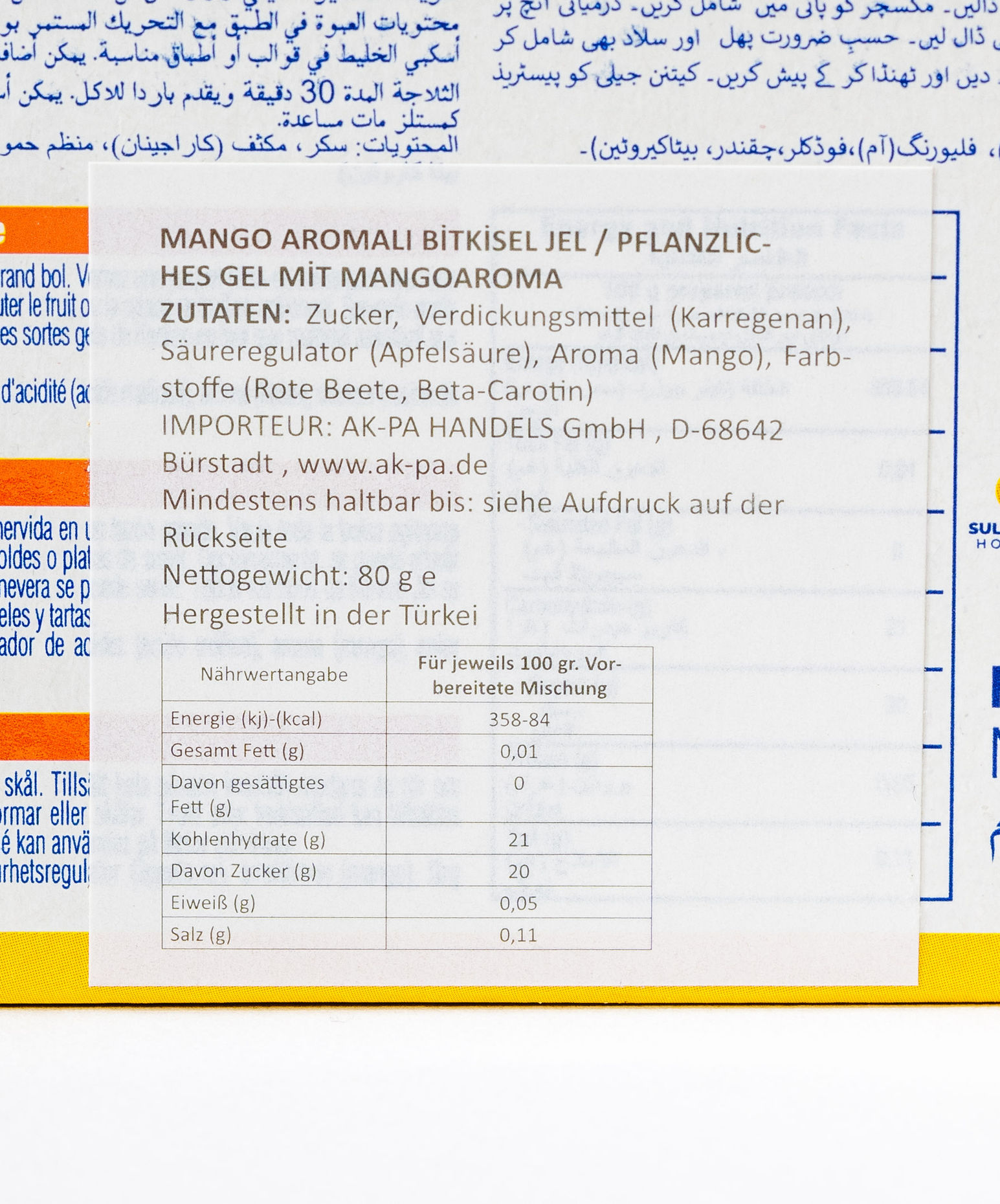 Kenton Mango Aromalı Marmelat