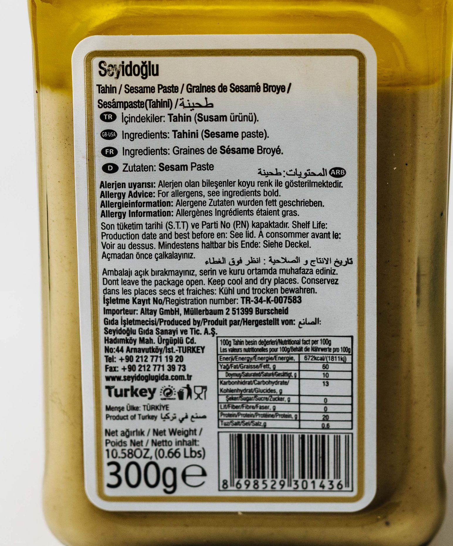 Seyidoglu Tahini Paste