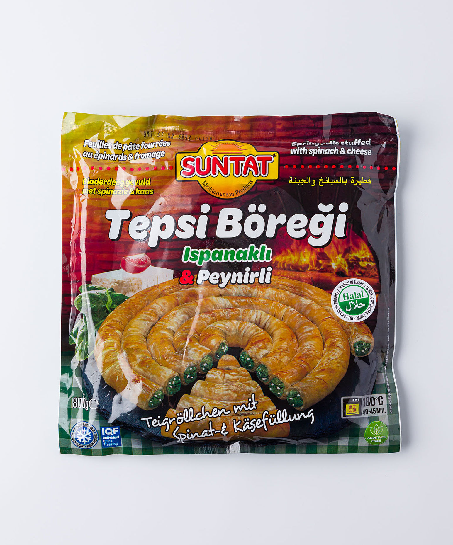 Suntat Frozen Börek with Cheese and Spinach